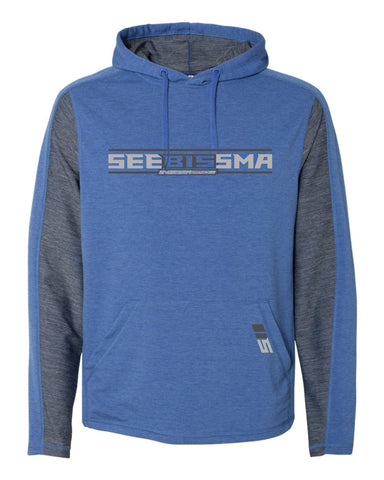 SEE-BIS-SMA JAmerica OMEGA Stretch Hooded Sweatshirt - Royal TriBLEND